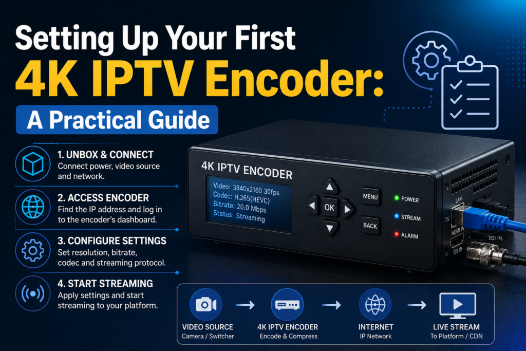Setting Up Your First 4k IPTV Encoder A Practical Guide