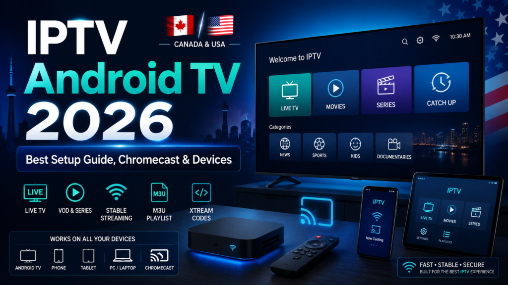 IPTV Android TV 2026: Best Setup Guide, Chromecast & Devices