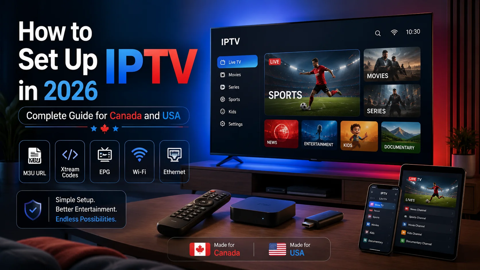 How to Set Up IPTV in 2026: Complete Guide for Canada and USA